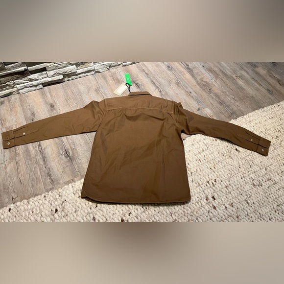 BNWT Men’s size Medium, Jack & Jones brown, button-down shirt. - Picture 3 of 6